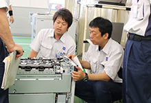 Quality inspection tour at Himeji Factory