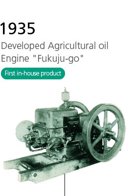 1936 Developed Agricultural oil Engine 'Fukuju-go' First in-house product