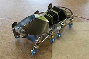 Completed eight-legged robot