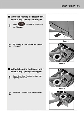 User manual with photos that make operation easy to understand
